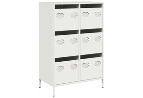 Hoge Kast Staal Wit - 54% Korting