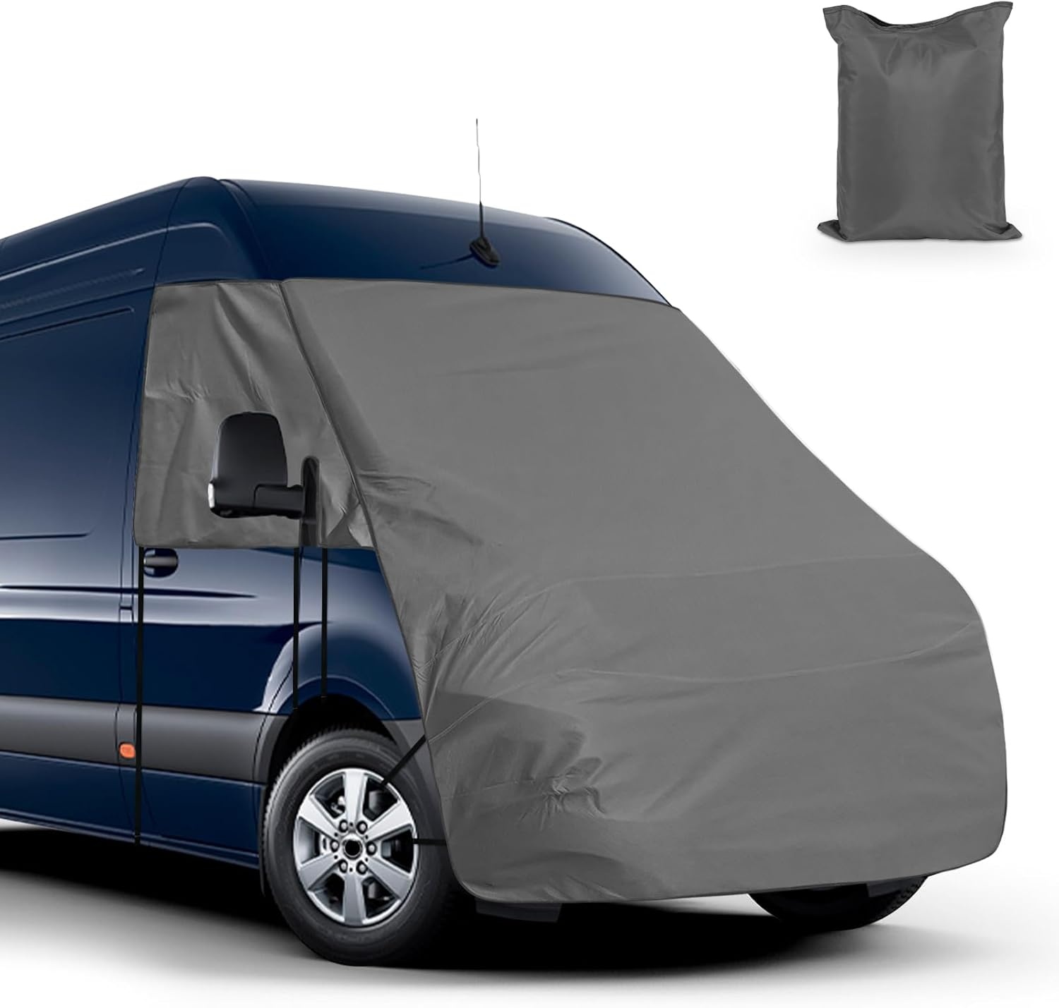 Auto Voorruit Cover voor Mercedes-Benz Sprinter 2019-2024, UV-blokkerend, 420D Oxford Weefsel, Weerbestendig