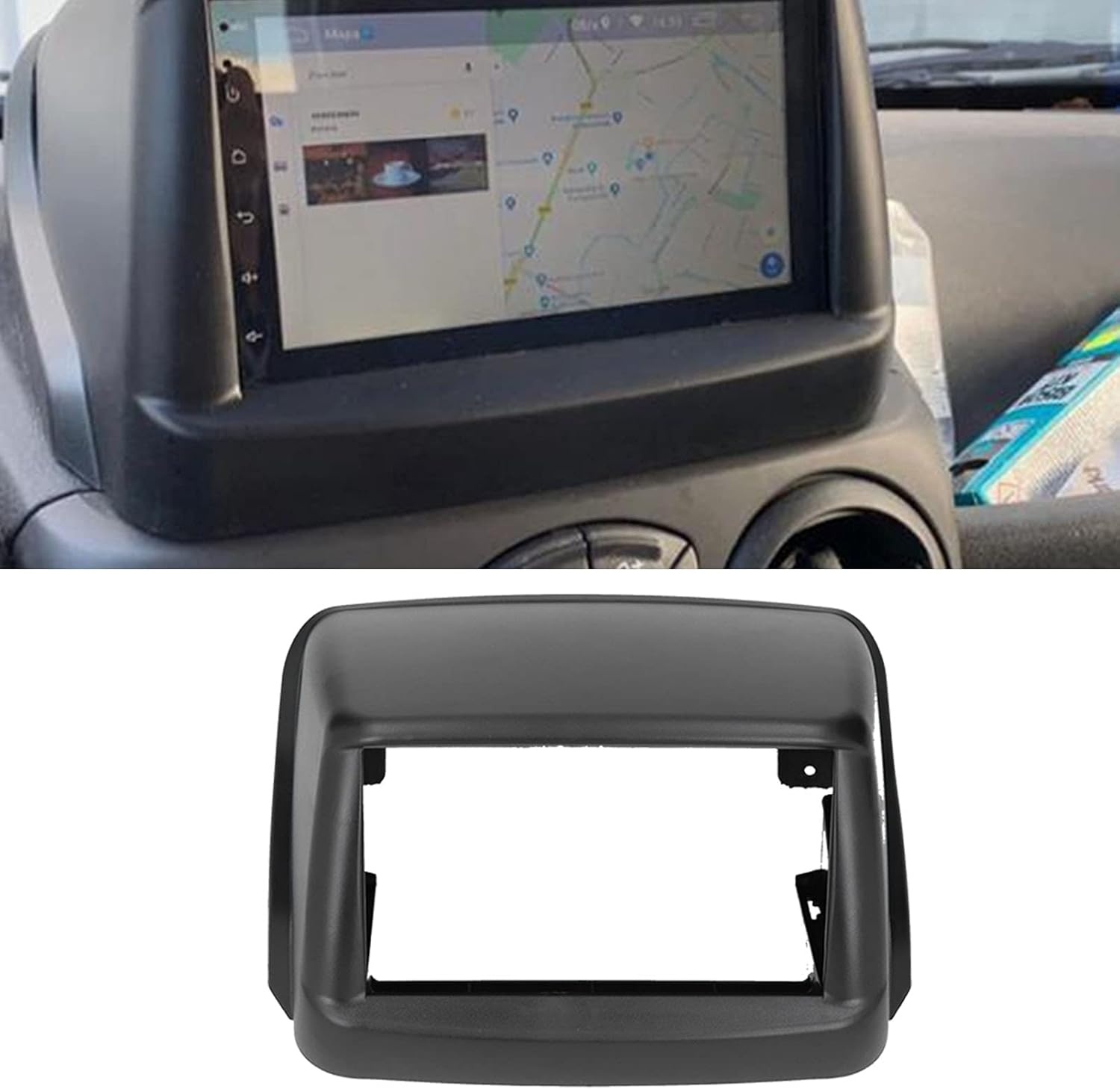 2-DIN 7" Radio Fascia Kit Dashboard Frame voor Fiat Doblo 2002-2017