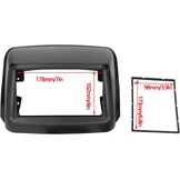 2-DIN 7" Radio Fascia Kit Dashboard Frame voor Fiat Doblo 2002-2017