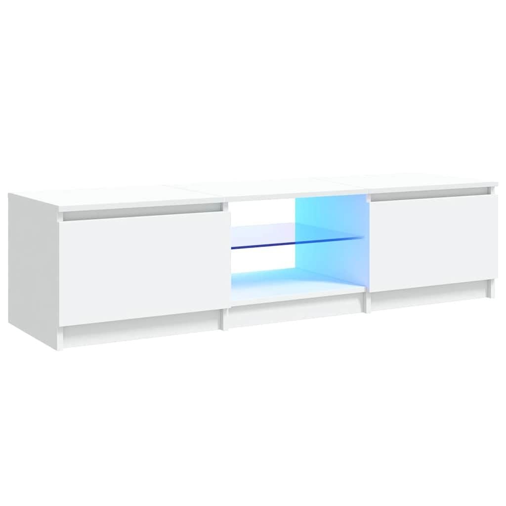 vidaXL Tv-meubel met LED-verlichting 140x40x35,5 cm wit