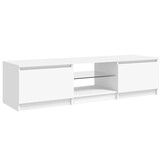 vidaXL Tv-meubel met LED-verlichting 140x40x35,5 cm wit