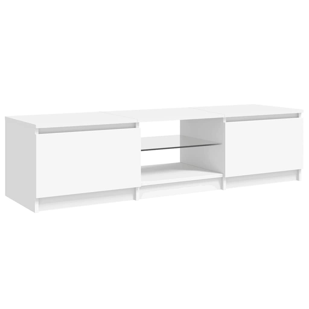 vidaXL Tv-meubel met LED-verlichting 140x40x35,5 cm wit