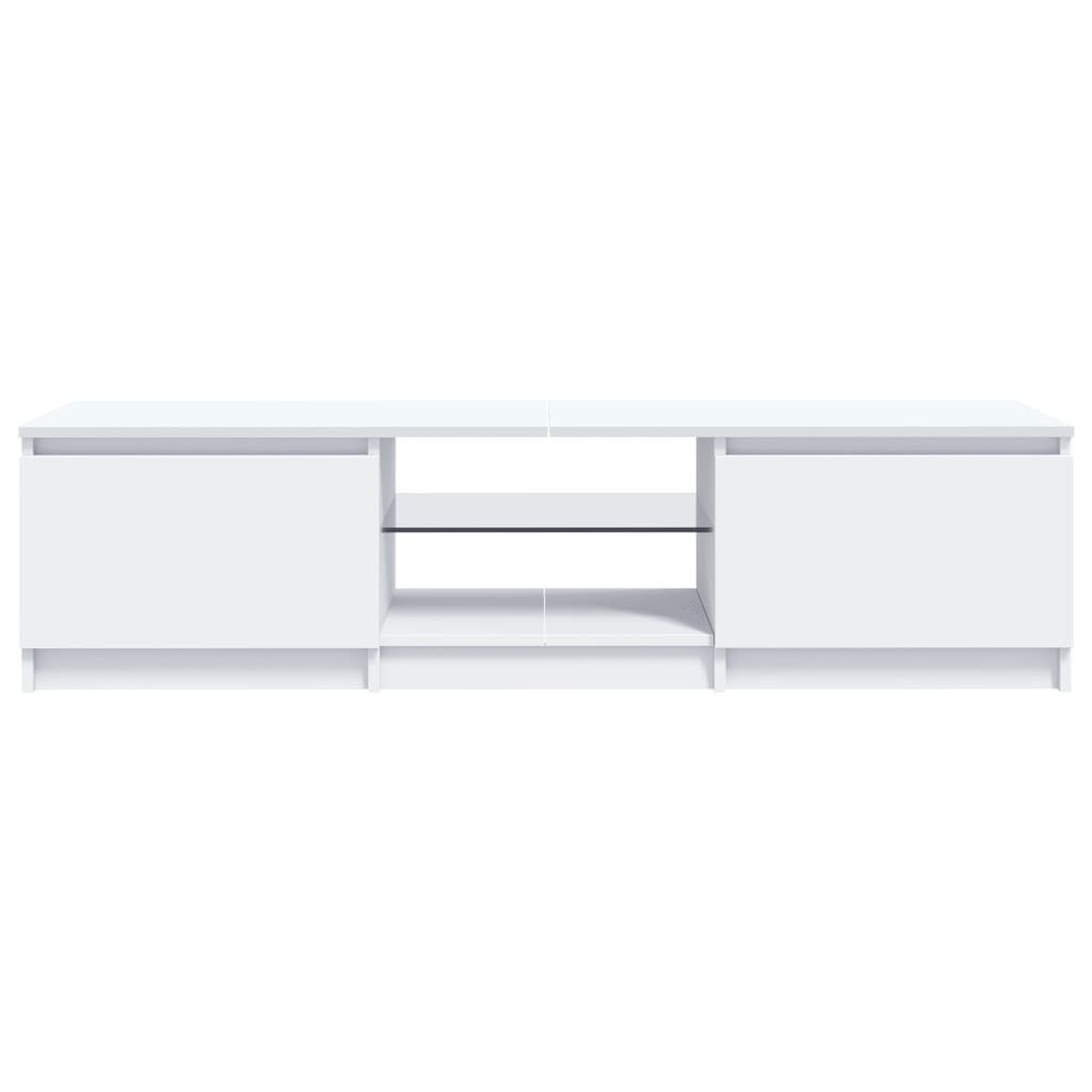 vidaXL Tv-meubel met LED-verlichting 140x40x35,5 cm wit