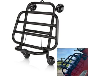 Zwarte Bagagedrager voor Vespa GTS 300 125 250 (2018-2025)