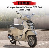 Zwarte Bagagedrager voor Vespa GTS 300 125 250 (2018-2025)