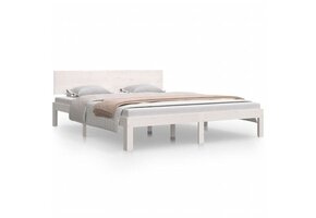 Wit Grenenhouten Bedframe 160x200 cm - 35% Korting