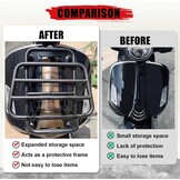 Zwarte Bagagedrager voor Vespa GTS 300 125 250 (2018-2025)