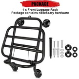 Zwarte Bagagedrager voor Vespa GTS 300 125 250 (2018-2025)