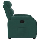 vidaXL Fauteuil verstelbaar stof donkergroen