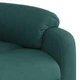 vidaXL Fauteuil verstelbaar stof donkergroen