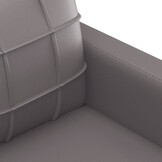 vidaXL Fauteuil 60 cm kunstleer grijs