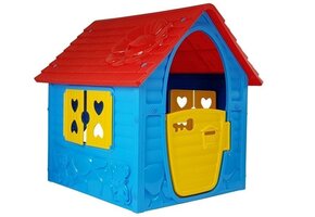 Blauw Speelhuis Peuter - Uitklapbaar Tuinhuisje 90x98x106cm - 41% Korting