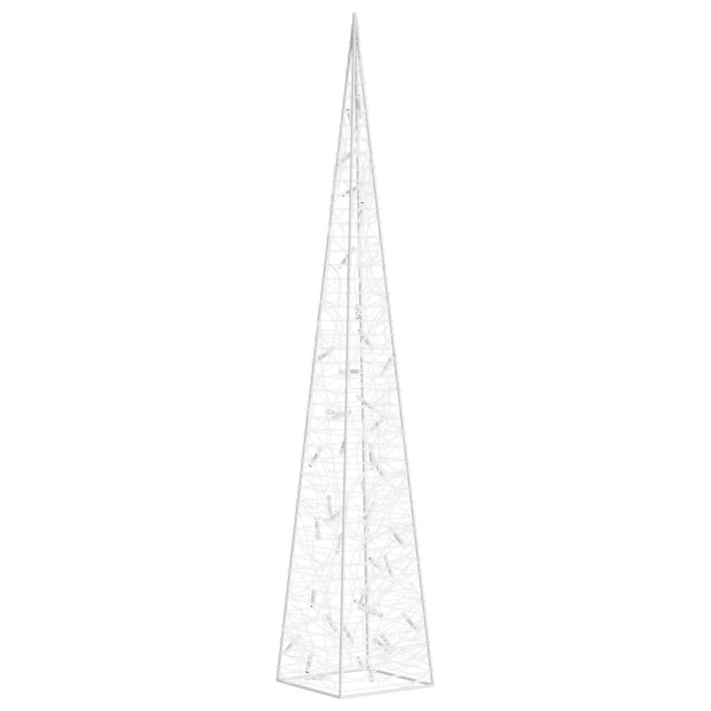 Blauwe LED Lichtkegel Decoratief Acryl 90cm - 63% Korting