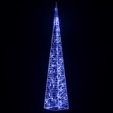 Blauwe LED Lichtkegel Decoratief Acryl 90cm - 63% Korting
