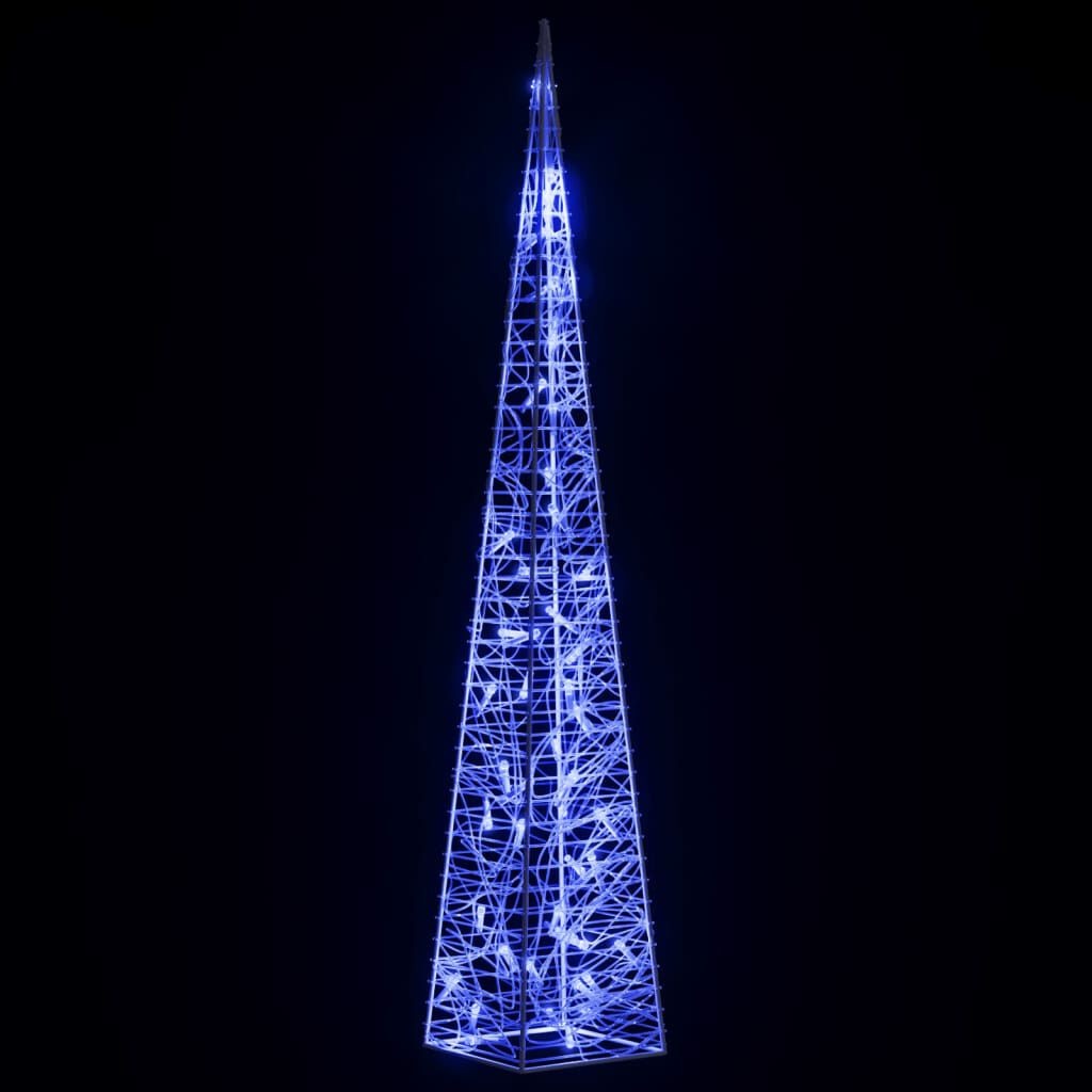 Blauwe LED Lichtkegel Decoratief Acryl 90cm - 63% Korting
