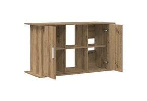Aquariumstandaard met Opbergruimte - Artisanaal Eiken - 101x41x58 cm - 54% Korting