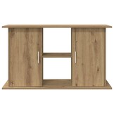 Aquariumstandaard met Opbergruimte - Artisanaal Eiken - 101x41x58 cm - 54% Korting