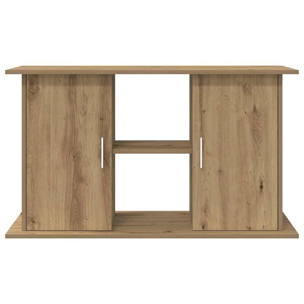 Aquariumstandaard met Opbergruimte - Artisanaal Eiken - 101x41x58 cm - 54% Korting