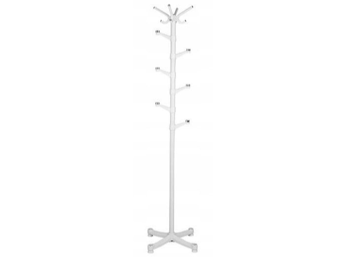 Staande Kapstok Wit Staal 180cm | 48% Korting | 14 Haken