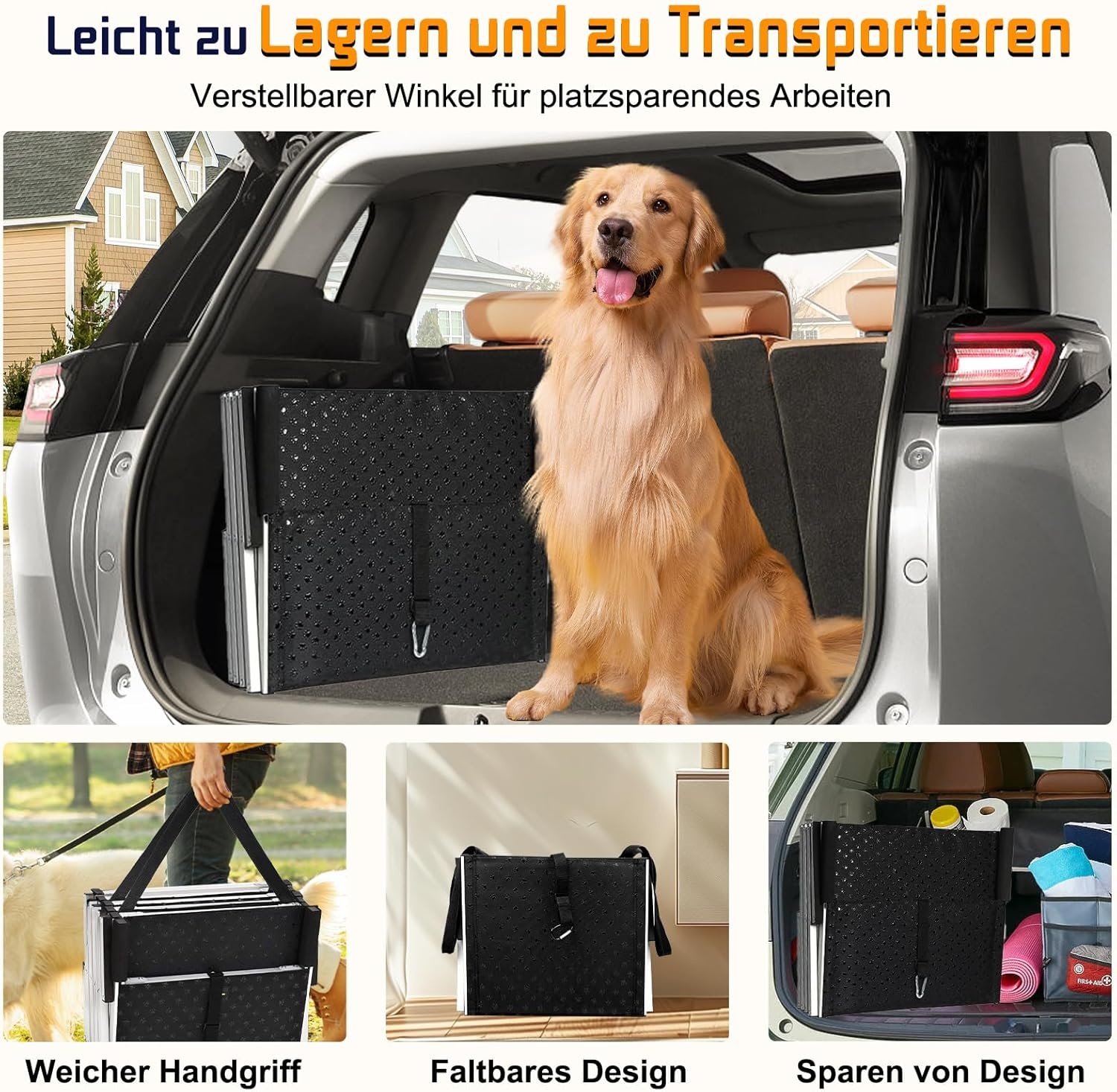 Hondenopgang 4-Treden voor Grote Honden (30% Korting)