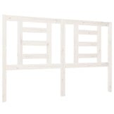 Hoofdbord massief grenenhout wit 146x4x100 cm - 33% Korting