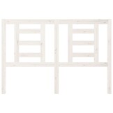 Hoofdbord massief grenenhout wit 146x4x100 cm - 33% Korting