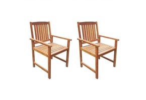 2x Massief Acaciahouten Tuinstoelen (41% Korting)