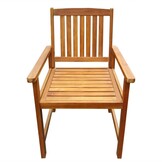 VidaXL Tuinstoelen Massief Acaciahout - 2 stuks - Bruin - 35% Korting