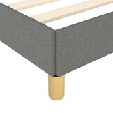 Donkergrijs Bedframe met Hoofdeinde 90x190 cm - 51% Korting