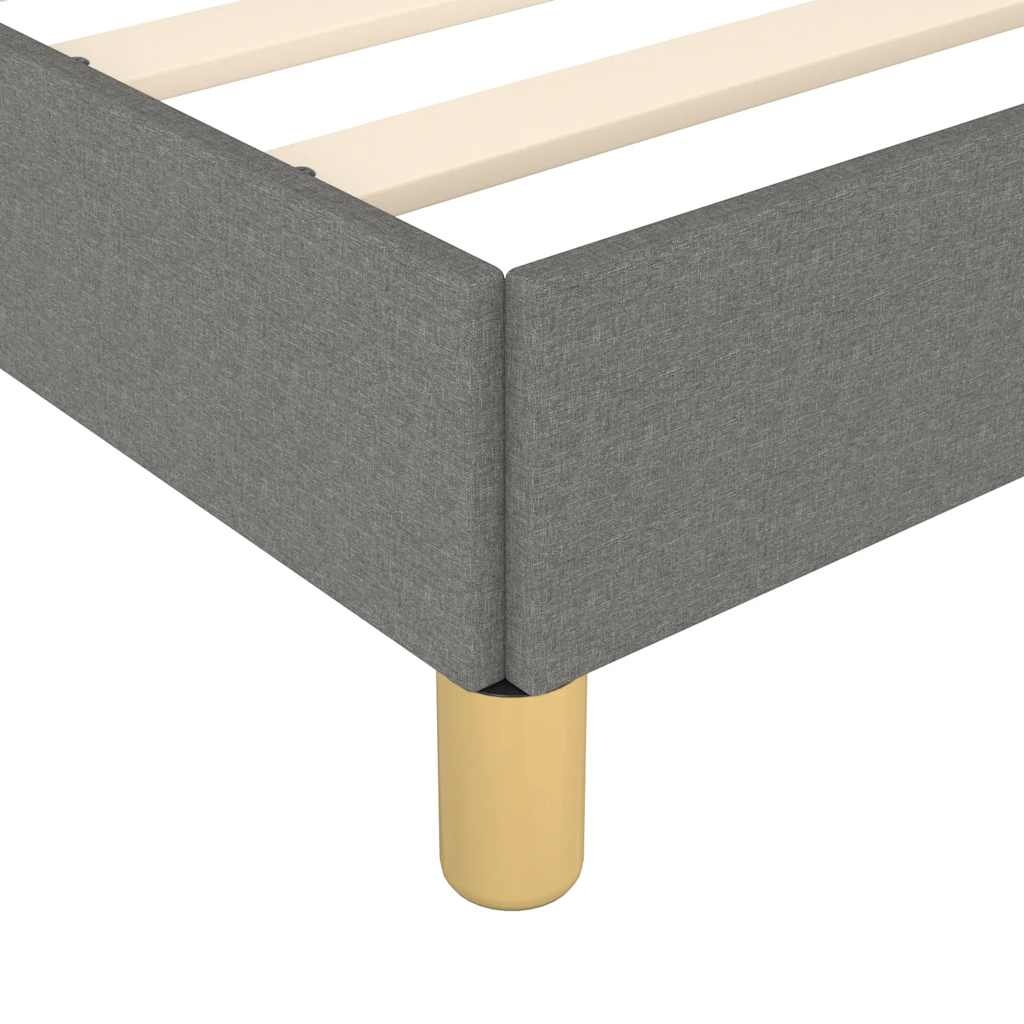 Donkergrijs Bedframe met Hoofdeinde 90x190 cm - 51% Korting