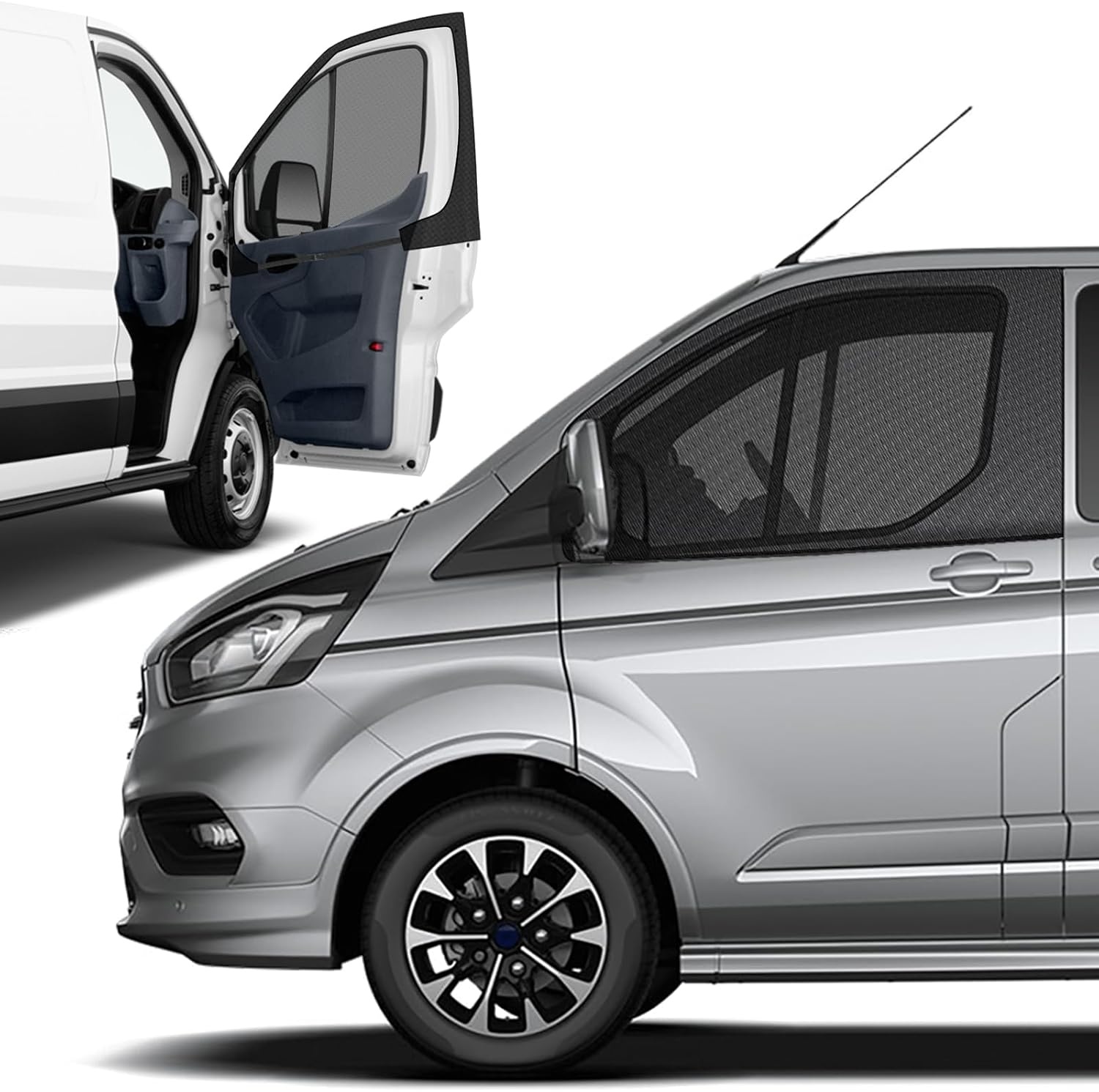 Magnetische Raamhorren Ford Transit Custom 2012-2026: Insectenwering & Ventilatie (34% Korting)