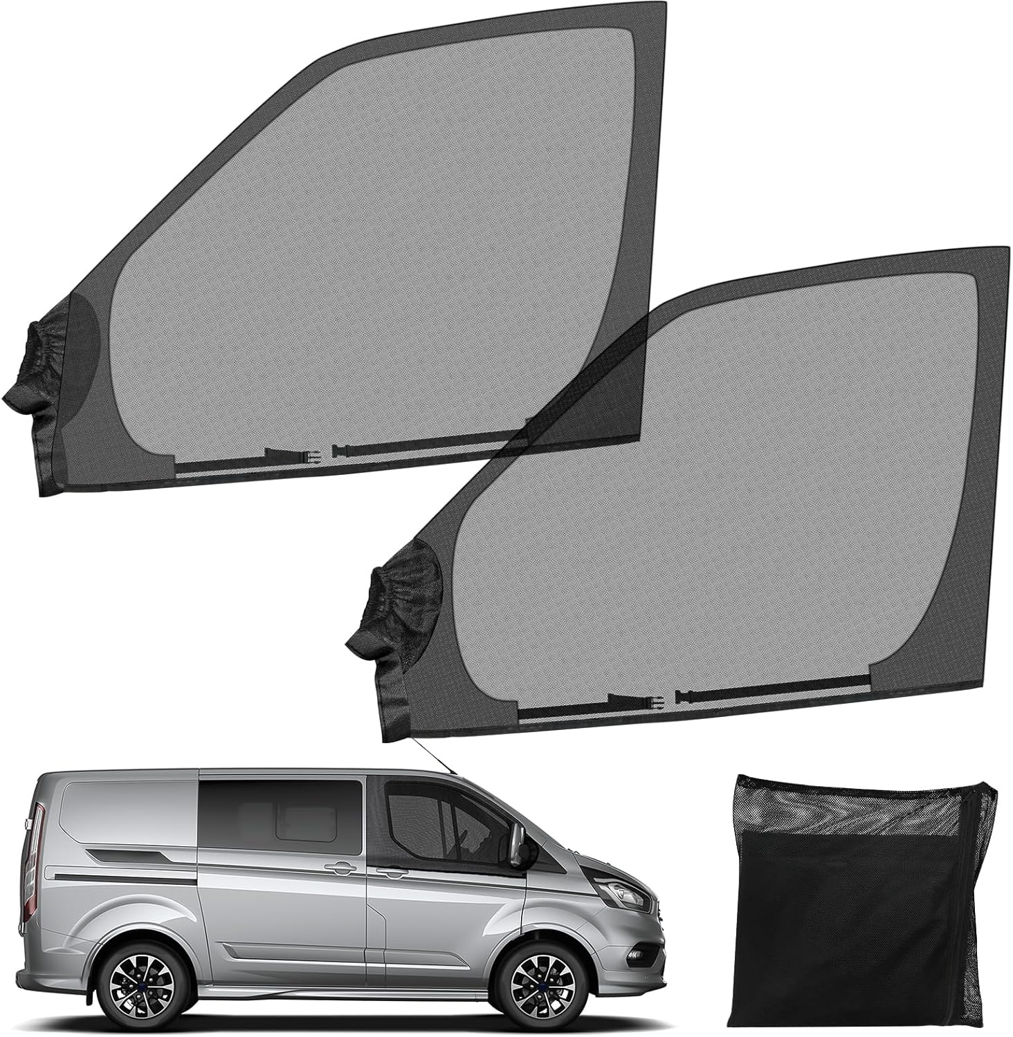 Magnetische Raamhorren Ford Transit Custom 2012-2026: Insectenwering & Ventilatie (34% Korting)