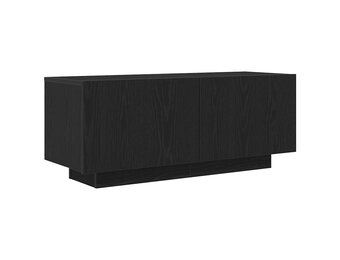 TV-kast Zwart 100 cm Bewerkt Hout - 54% Korting!