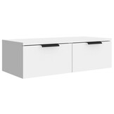 vidaXL Wandkast 68x30x20 cm Bewerkt Hout Wit - 34% Korting!