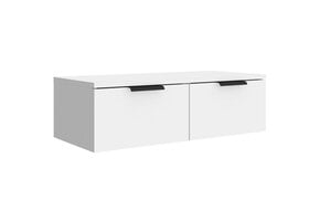 vidaXL Wandkast 68x30x20 cm Bewerkt Hout Wit - 34% Korting!