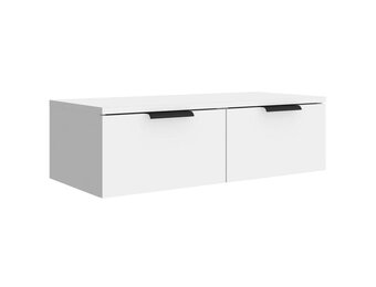 vidaXL Wandkast 68x30x20 cm Bewerkt Hout Wit - 34% Korting!
