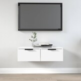 vidaXL Wandkast 68x30x20 cm Bewerkt Hout Wit - 34% Korting!