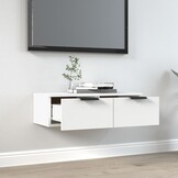 vidaXL Wandkast 68x30x20 cm Bewerkt Hout Wit - 34% Korting!