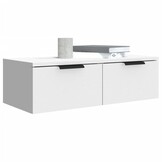 vidaXL Wandkast 68x30x20 cm Bewerkt Hout Wit - 34% Korting!