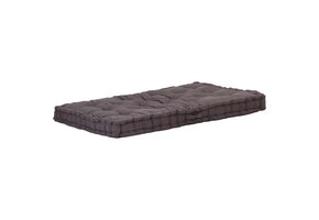 Palletvloerkussen Katoen Antraciet 120x80x10 cm - 46% Korting!