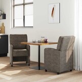 Eetstoelen Donkergrijs Kunstleer - 35% Korting