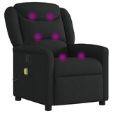 Verstelbare Massagestoel - Stof Zwart - 35% Korting