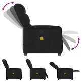 Verstelbare Massagestoel - Stof Zwart - 35% Korting