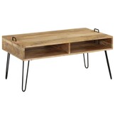VidaXL Salontafel Massief Mangohout - 100x60x45 cm met Korting