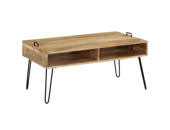 VidaXL Salontafel Massief Mangohout - 100x60x45 cm met Korting