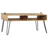 VidaXL Salontafel Massief Mangohout - 100x60x45 cm met Korting