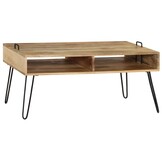 VidaXL Salontafel Massief Mangohout - 100x60x45 cm met Korting