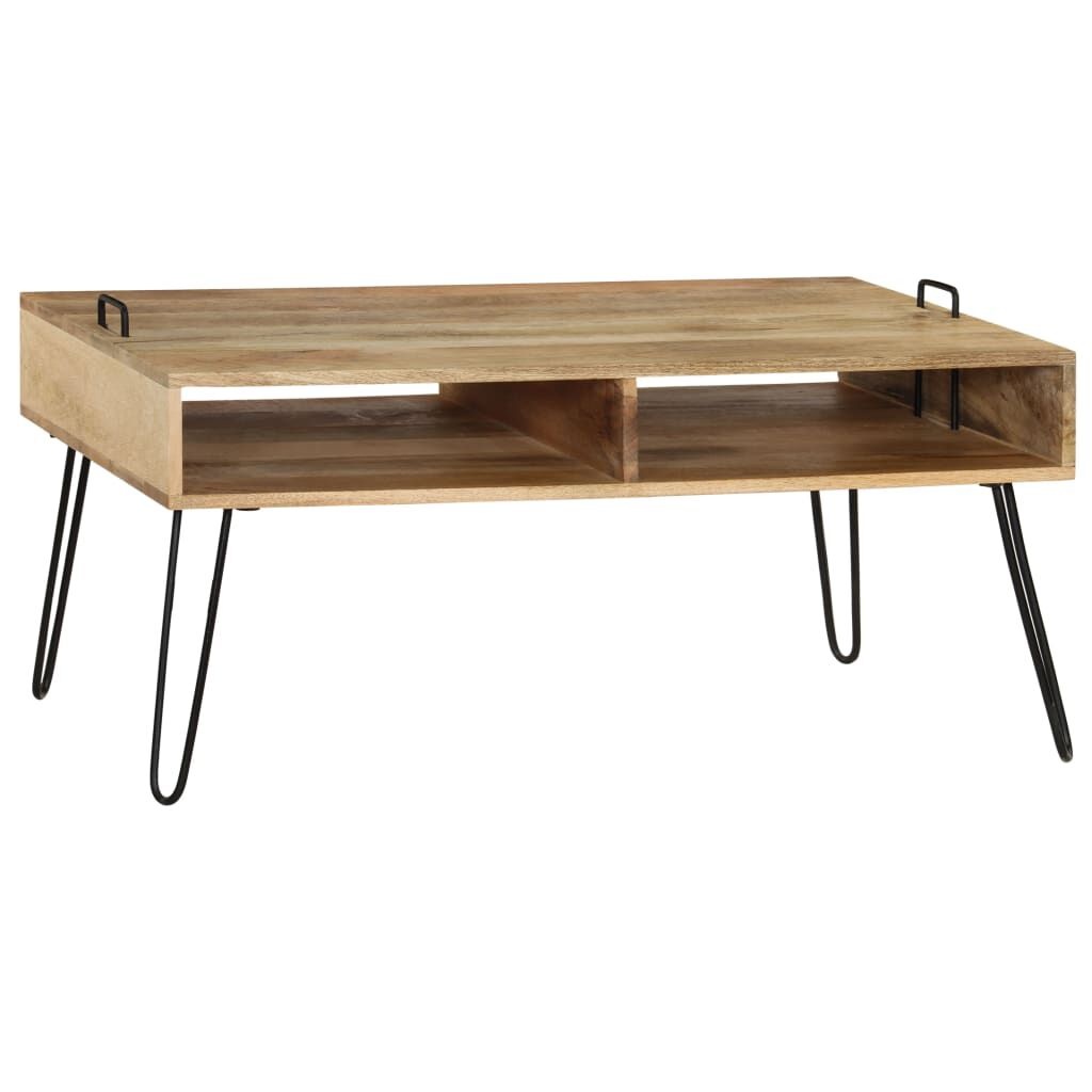 VidaXL Salontafel Massief Mangohout - 100x60x45 cm met Korting