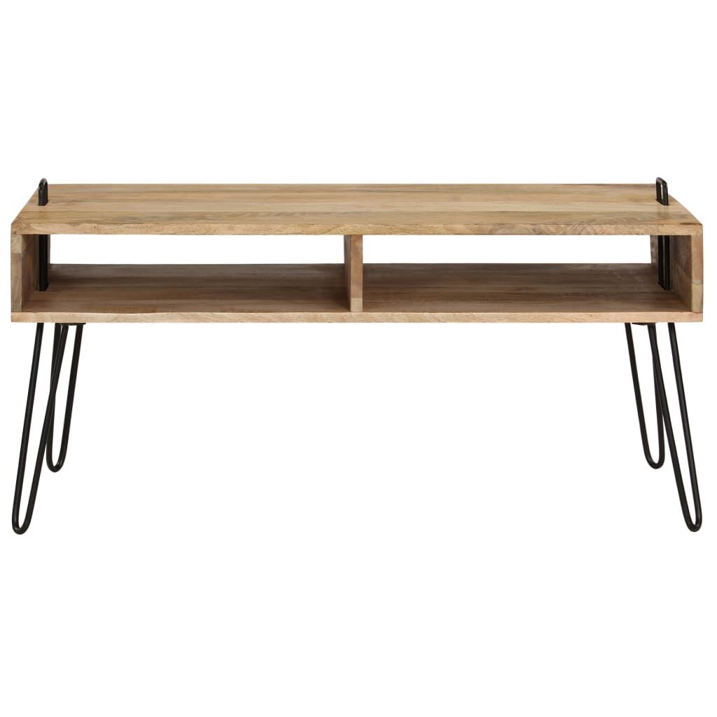 VidaXL Salontafel Massief Mangohout - 100x60x45 cm met Korting